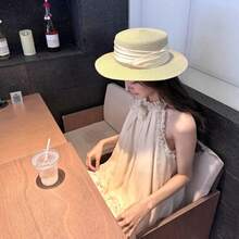 Women Long Dresses - Apricot Dress - View 3
