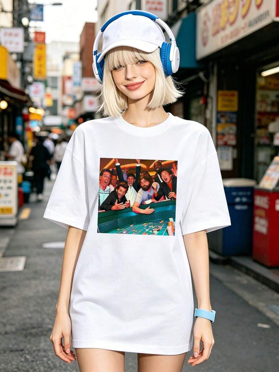 Camiseta de manga corta con cuello redondo suave y casual de verano para mujer, tops para salir, algodón, vintage, estilo callejero europeo y americano, casual deportivo, estilo unisex, estilo casual urbano, tops bonitos, Gen Z, curvas, ropa Y2K, camisetas divertidas, tops para damas, conjuntos de vacaciones para mujer, top lindo, camiseta gráfica, conjuntos de primavera, camisetas holgadas, ropa de calle retro, estilo de los 90, estilo de los 2000, subcultura, top negro, tops blancos, atuendo de fiesta de los 90. Blanco - Blanco - Ver 1
