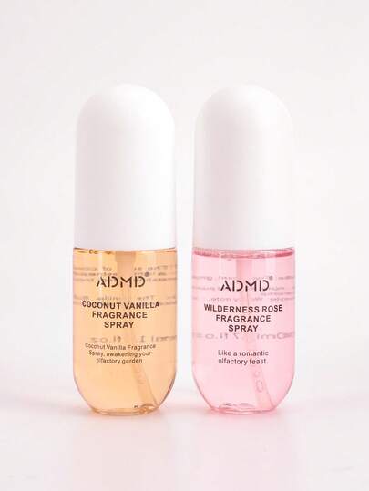 1pc X 50ml Fragrance Spray, A Long-Lasting Summer Fragrance, Blending The Sweet Scents Of Vanilla, Coconut, And Rose. Portable Design, Stylish Air Freshener Spray Suitable For Clothing, Wardrobes, Indoors, Outdoors, Home, Bathroom, Living Room, Office, Car, Hotel, Weddings, Birthdays, Valentine's Day, Anniversaries, Holiday Parties, Etc., Creating A Fresh Atmosphere. It Is Also A Perfect Personal And Home Decor Accessory