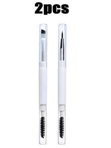 Bộ cọ trang điểm hai đầu 5/3/2/1 chiếc kèm nắp bảo vệ, bao gồm cọ chuốt mi, cọ kẻ mắt vát, cọ môi silicon và cọ xoắn ốc. Giúp trang điểm chính xác, giữ cho lông cọ sạch sẽ và giữ được hình dạng. Hai đầu, độ cong có thể điều chỉnh, sợi mềm mại, dễ mang theo, phù hợp cho cả chuyên gia trang điểm và người mới bắt đầu, dễ dàng vệ sinh. - trắng - Xem 8