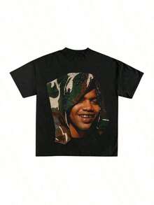 I Love Harry Click TeeMusic Styles For Harry Fans Love Theme I Love Harry Circular Text Styles Heart Photo Print Crew Neck T-Shirt Vintage Urban Style Unisex Loose Cotton Short Sleeve Crew Neck T-Shirt Blouses For Women. Blouses.Casual Blouses For Ladies. Print.Printed T-Shirt  Print. - 黑色 5 - 查看 1