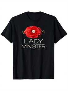 Camiseta de pastor para mujer, camiseta de pastor cristiano, camiseta unisex de algodón para todas las estaciones, informal, de cuello redondo, para exteriores, personalizada, de manga corta, ropa de verano para hombre, ligeramente elástica, 100% algodón, tallas S-XXXL - Negro - Ver 1