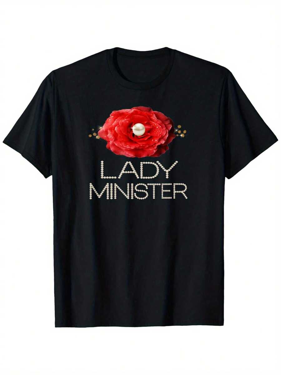 Camiseta de pastor para mujer, camiseta de pastor cristiano, camiseta unisex de algodón para todas las estaciones, informal, de cuello redondo, para exteriores, personalizada, de manga corta, ropa de verano para hombre, ligeramente elástica, 100% algodón, tallas S-XXXL - Negro - Ver 1