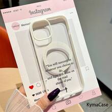 Funda para Teléfono - Frase Inspiradora con Cruz y Luz Brillante en el Camino por Delante, Sensación Magnética al Tacto, Resistente a Caídas y a Arañazos, Funda Protectora Adecuada para iPhone 17 Pro Max 17 17 Air 16 Pro 15 Plus 11 12 13 14, un Excelente Regalo - Blanco - Ver 5