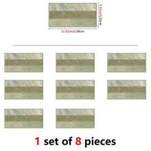 15x30厘米绿色大理石纹瓷砖贴纸 | 适用于标准尺寸的防溅板，复古石材外观 - C - 查看 8