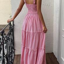 Flowy Dress, Elegant Lady-Like Style - Negro - Ver 3