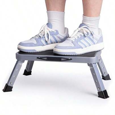 Taburete Plegable, Taburete Plegable Antideslizante para Niños y Adultos, Banqueta Plegable con Asa de Transporte, con Plataforma Antideslizante y Pies Gruesos de Goma, para Casa, Cocina, Armario.