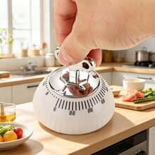 Magnetic Mechanical Kitchen Timer - No Battery Needed - Random Color - Suitable For Cooking, Baking, Classroom, Office Alarm Clock - Magnetic Timer - Home, Restaurant, Kitchen - Cooking - Mechanical Timer Reminder - Children, Student Timer - Multicolor - View 6