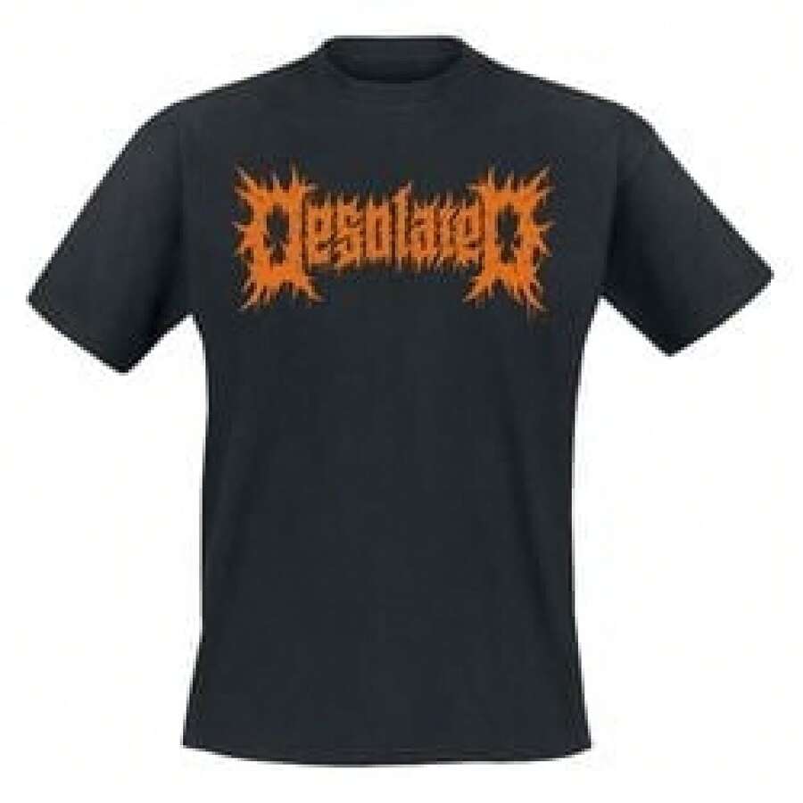 Camiseta unisex de manga corta, Death Metal, Desolated, camisetas hombre, spiderman, ,  mujer, romwe men, boho chic, regalos para maestros, camiseta de mujer, atuendos curvy para hombre, y2k - Negro - Ver 1