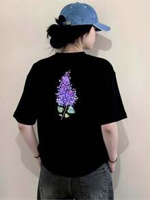 100% Algodón Premium 180g .¡Oferta Especial!Playera.Oferta Especial, ¡Cómpralo Ya!1 Pieza Camiseta Unisex Holgada 180g 100% Algodón Puro.Oferta Especial, ¡Cómpralo Ya!1 Pieza Camiseta Unisex Holgada 180g 100% Algodón PuroCamiseta de algodón negra con estampado floral moderno, estilo urbano, diseño único, práctica y cómoda, adecuada para adolescentes y jóvenes, disponible en varias tallas y colores, moda casual, actuales.Excelente Calidad y Precio, con  Excelente Calidad y Precio, con  Camiseta Streetwear Unisex Ideal para Conciertos y Regalo - Negro - Ver 6