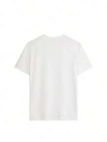 Women's Blouses. Women's Casual Short-Sleeved T-Shirt With Letter Print And Round Neck For Summer. Women's Summer T-Shirts, Printed, Loose And Lightweight. - 白色的 - 查看 3