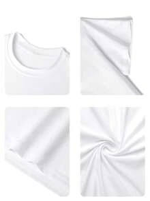 Women's Short-Sleeved T-Shirt With A Round Neck, Graphic Print Of Urban Lettering And Text, Casual And Sporty Style, Suitable For Everyday Wear, Casual Outings, Weekends, And Vacations, Ideal For Spring And Summer. National Shipping Available In Mexico. - 白色 - 查看 5