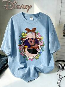 Disney Oversize Round Neck Washed T-Shirt With Disney Jumba Jookiba Print, Disneyland, Disney Animal Kingdom, Disney Family Vacation Trip, Summer Outfits For Women, Vacation Outfits Women, Dresses,, Dresses For Women, Summer Clothes, Summer Tops, Capris For Women, Rompers For Women, Jeans For Women, Jorts, Graphic Tees Women, Tank Tops Women, Dresses For Women Summer, Summer Tops, Summer Clothes, Summer, Swimsuits For Woman, Bathing Suits For Women, Bikinis, White Tank Top, Women Sweatshirts & Hoodies, Cord Sets For Women, Trajes Elegantes De Mujer, Conjuntos De Dos Piezas Para Mujer, Skirt Two Piece Set, Conjuntos De Mujer, Blusas, Trajes De Mujer Casual, Free Shipping, Co Ords Sets Women, Faldas - 淺藍色 - 查看 1