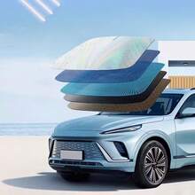Tấm che nắng ô tô mới năm 2026 (80.01*142.01cm): Họa tiết kim cương bốn lớp, có thể gập lại, tương thích với hầu hết các dòng xe, cực kỳ dễ lắp đặt và sử dụng. - Mẫu mới - Xem 4