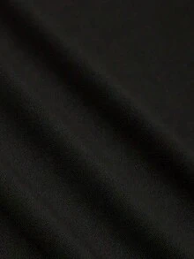 Camiseta de manga corta con cuello redondo y diseño de la bandera de EE. UU., apta para lavado a máquina. - Negro - Ver 5