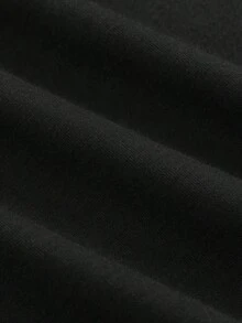Ropa suave de estilo europeo y americano para mujer, top casual de manga corta con cuello redondo, camiseta básica de manga corta, camisetas de mujer, camisetas estampadas, tops de mujer, camisetas de verano, camisetas casuales, camisas de verano, tops, conjuntos de verano para mujer, camiseta casual cómoda de manga corta con cuello redondo, blusas elegantes para dama. - Negro - Ver 5