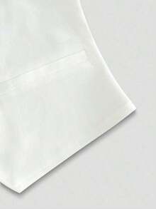 Chaqueta sin mangas minimalista y sencilla para mujer para usar a diario en otoño - Blanco - Ver 5