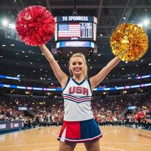 Large Cheerleading Pom Poms, Cheer Dance Performance Handheld Flowers, Cheering Pom Poms For Performances, Colorful Balls - View 3