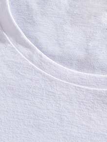 Women's Short-Sleeved Sports T-Shirt, Lightweight And Loose, Comfortable And Stylish, Suitable For Sports And Daily Life, With Floral Print, Casual Outfit For Everyday Wear. - 白色 - 查看 3