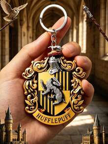 Harry Potter 2D Acrylic Keychain, House Accessory For Keys, Bags & Backpacks,Add A Touch Of House Pride To Your Everyday Essentials With This Charming Keychain, Designed For Both Style And Functionality. - Keychain - View 2