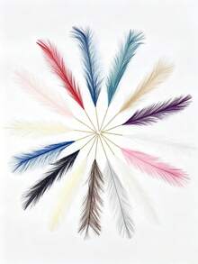 10-Piece Set Of Brown Large Fluffy Imitation Dandelion And Reed Grass, Bohemian Style Farmhouse Home Decor, Vase Filling Display, Living Room And Bedroom Home Decorations, Wedding Bride Party Decoration, Autumn Thanksgiving Decoration - Multicolor - View 1