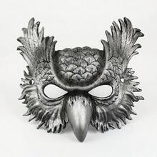 1pc Owl Mask For Holiday Party, Carnival Party Animal Mask Costume Prop - Multicolor - View 4