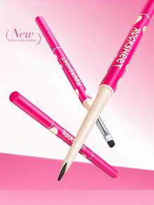 Pensil Eyeliner ROCK SWEET 2-in-1, Tahan Air, Tahan Keringat, Cepat Kering, Anti Luntur, Membentuk Lapisan, Ramah untuk Pemula - Y02# Kue Karamel - View 6