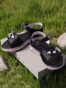 SANRIO Sandal Olahraga Gaya Baru 2026, Sandal Bermotif Olahraga yang Nyaman - Hitam - View 1