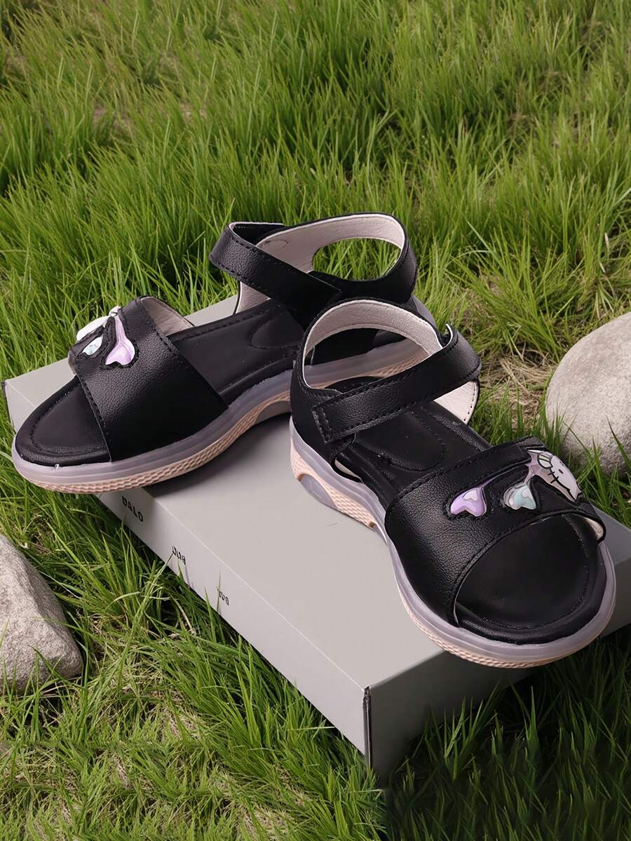 SANRIO Sandal Olahraga Gaya Baru 2026, Sandal Bermotif Olahraga yang Nyaman - Hitam - View 1
