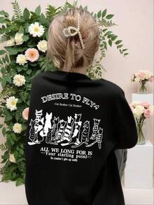 Camiseta negra informal de manga corta con cuello redondo para hombre,Camisetas Para Mujer Camiseta Unisex Moderna Diseño Único Estilo Casual Mensaje Inspirador Atractivo Versátil Comodidad Alta Calidad Ocasiones Diarias Color Negro Talla Variada Ropa de Moda  2023 - Negro - Ver 6