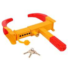 Heavy Duty Adjustable Wheel Lock With 3 Keys For Vehicles, Boots, SUVs, Bright Color Deterrent - A - View 7