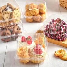 Caja De Alimentos Contenedor Fruta Pastel Desechables Transparente Organizadores Closet para ropa Organizer storage Escurridor para trastes Pencil case Lunch - Negro - Ver 7