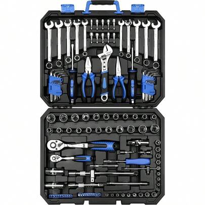 46pcs Socket Wrench Set, Ratchet Wrench Set And Extension Bar Swivel Sleeve Extension, For Automotive Repair And Home Use