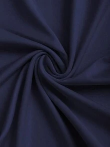 de mujer con hombros oblicuos y lazo - Azul marino - Ver 5