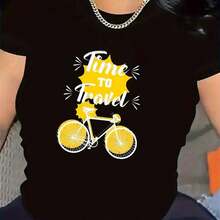 Camisetas esenciales actualizadas para mujer: Ropa cómoda para todo el día, suave y ligera, con estampados. Adecuadas como regalo. playera de mujer. blusas>elegantes. boho chic,Top de mujer suave, transpirable y cómodo, ideal para primavera, verano y otoño, perfecto para vacaciones, viajes y uso diario. - Negro - Ver 7