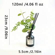 1pc 120ml Fresh Air Reed Diffuser - Flameless Essential Oil Diffuser, Suitable For Bedroom, Living Room, Bathroom And Small Spaces, Long-Lasting Fragrance Creates A And Comfortable Ambiance - Multi Scents - View 5