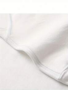 100% Pure Short-Sleeve T-Shirt With A Relaxed Fit, Perfect For Summer, Featuring A Round Neck And A Loose, Stylish Design That Is Versatile For Women. - White - View 4