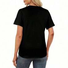 Capibara Espacial Montando en Donut, Camiseta de Capibaras Galácticas - Negro - Ver 2