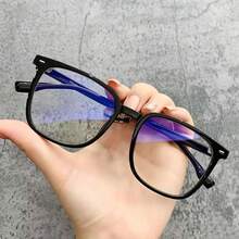 1 Cặp kính thời trang unisex, kiểu dáng tối giản, hình vuông, tròng kính trong suốt - Trong sáng - Xem 7