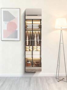 5pcs/Set & 4pcs/Set 45cm*45cm Mirror Wall Stickers, 40cm*40cm Or 20cm*20cm Or 30cm*30cm Acrylic Soft Mirror, Shatterproof Full Length Mirror For Home, Bedroom - Silver - View 6