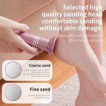 Rechargeable Electric Foot File, 3-Speed Adjustable Foot Callus Remover, Detachable & Washable Grinding Head For Calluses, Cracked Heels, Portable Home Foot Care Gift - View 5
