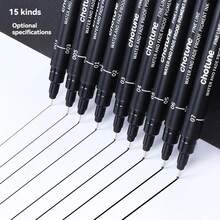 3-15pcs Black Micro Pen Set, Waterproof Archival Ink, Fine Tip Sketching Pens Suitable For Artists, Illustration, Sketching, Anime, Manga, Technical Drawing, Art, Back To School - Sets - View 4