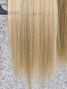 16 Clips 24 Inch 7pcs Gold Straight Synthetic Hair Extensions For Women - Gold - View 4