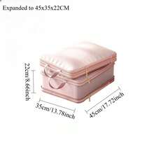 Space-Saving Compression Storage Box, Portable Self-Compressing Cube, Ideal For Luggage Organization, Bedding, Clothes, Blankets - View 12