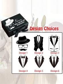 Caja de regalo con cinta magnética personalizada, caja de invitación personalizada para dama de honor, caja de regalo para la novia, caja "¿Quieres ser mi dama de honor?", caja de regalo de boda - Multicolor - Ver 4