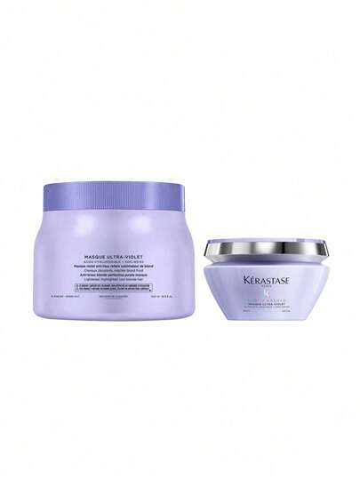 Kérastase [Bundle] Blond Absolu Masque Ultra-Violet Hair Treatment 500 Ml + Purple Hair Mask 200 Ml