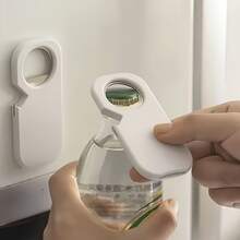1pc Stainless Steel 3-In-1 Bottle Opener, Household Kitchen Can Opener Beer Bottle Cap Tool, Non-Slip & Effortless - View 3