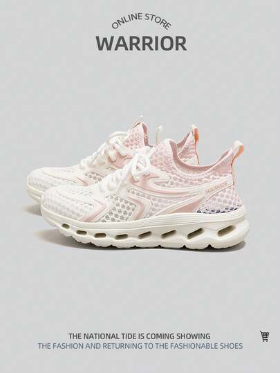 WARRIOR 1 Pair Women's Sporty Low-Top Mesh Running Shoes
