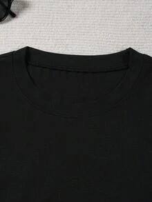 Casual T-shirtCamiseta de manga corta estilo retro, Camiseta con diseño de telón de cortesía de escenario del Rey del Pop, Top vintage de la década de 1980 y 1990, estilo casual urbano, cuello redondo, estilo hip-hop americano, camiseta para fanáticos de la música, perfecta para uso diario, festivales de música, conciertos, atuendos retro100% CottonDurable - Negro - Ver 3