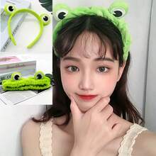 1 pieza Gorro de ducha con estampado de rana de dibujos animados, decoración del baño del hogar, decoración de otoño, accesorio para el cabello de vuelta a la escuela - Multicolor - Ver 10